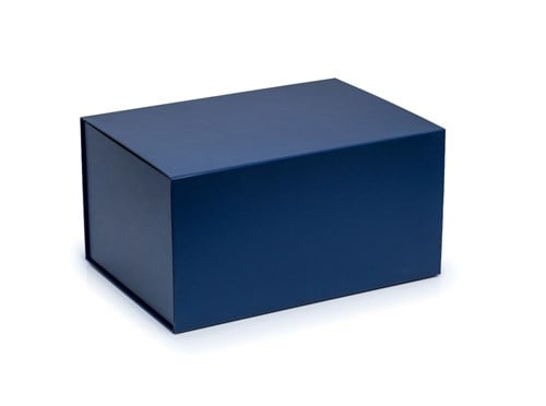 Pudełko Magnetyczne Granatowe 350x250x180mm Składane Pudełko Ozdobne