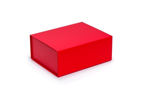 Pudełko Magnetyczne Czerwone 250x200x100mm Ozdobne Pudełko Na Prezent