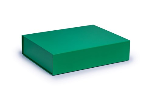 Pudełko Magnetyczne 430x330x100mm Ciemne Zielone A3 ozdobne na prezent