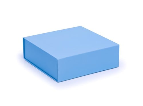 Pudełko Magnetyczne 250x250x80mm Błękitne Karton Ozdobny Prezentowy