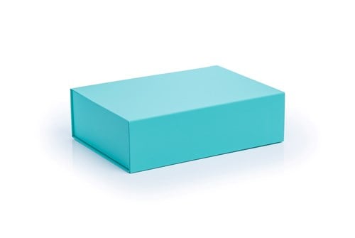 Pudełko magnetyczne Turkusowe Niebieskie 350x250x100 mm na prezent