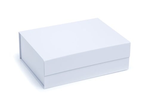 Pudełko magnetyczne prezentowe składane 300x200x90 mm białe bez kleju