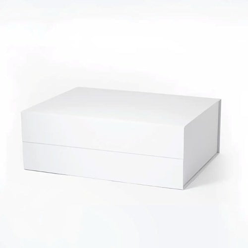 Pudełko Magnetyczne 330x230x120mm Białe Teksturowane Pudełko Ozdobne