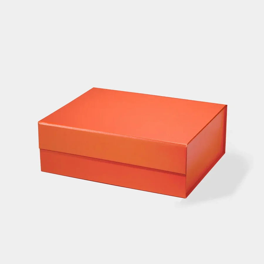 Pudełko Magnetyczne Pomarańczowe 330x255x115 zew A4 Pudełko Na Prezent