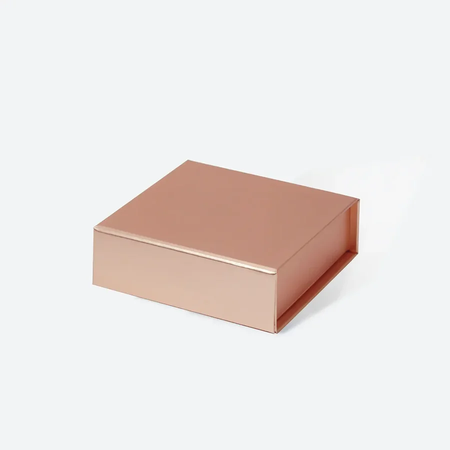 Pudełko Magnetyczne Różowe Złoto 120x120x40mm(zew)Na Biżuterię Ozdobne