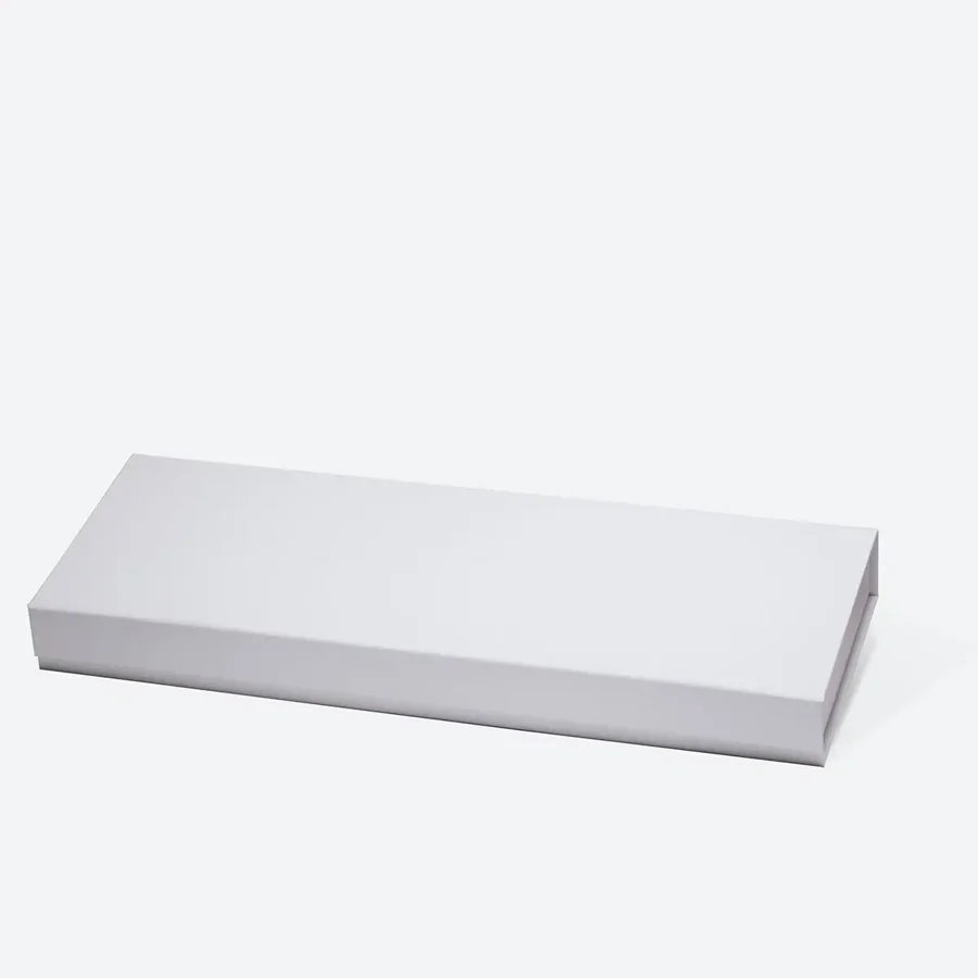 Pudełko magnetyczne białe 500x180x55 mm składane prezentowe premium