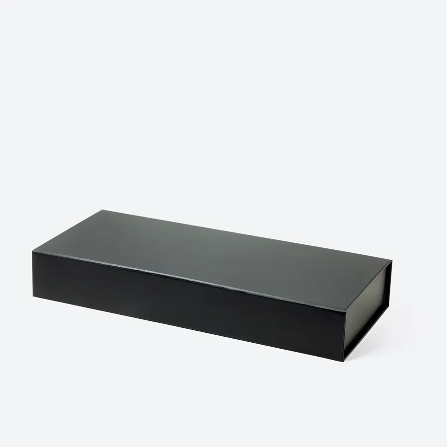 Pudełko magnetyczne czarne F2 345x150x55 mm opakowanie prezentowe