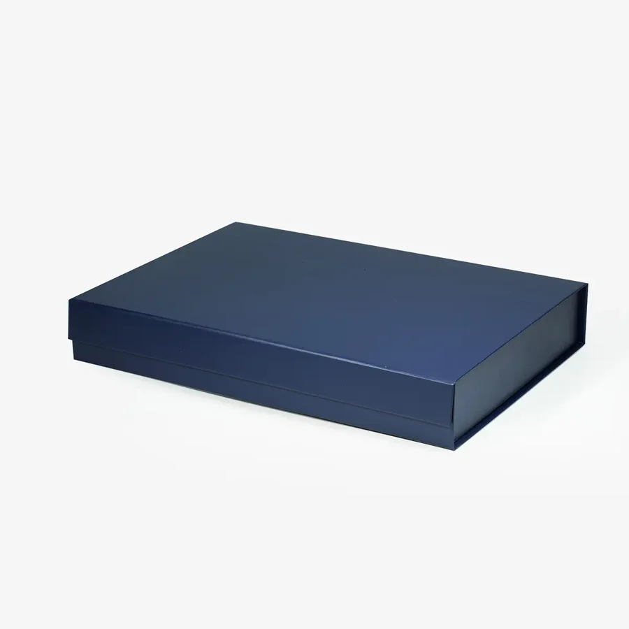 Pudełko magnetyczne granatowe 380x280x60 mm opakowanie prezentowe