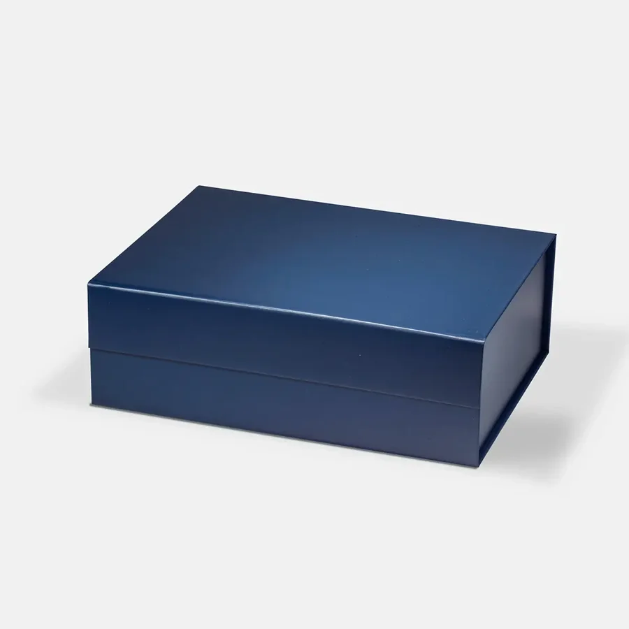 Pudełko Magnetyczne Granatowe M 280x210x95mm (zew) Eleganckie Pudełko
