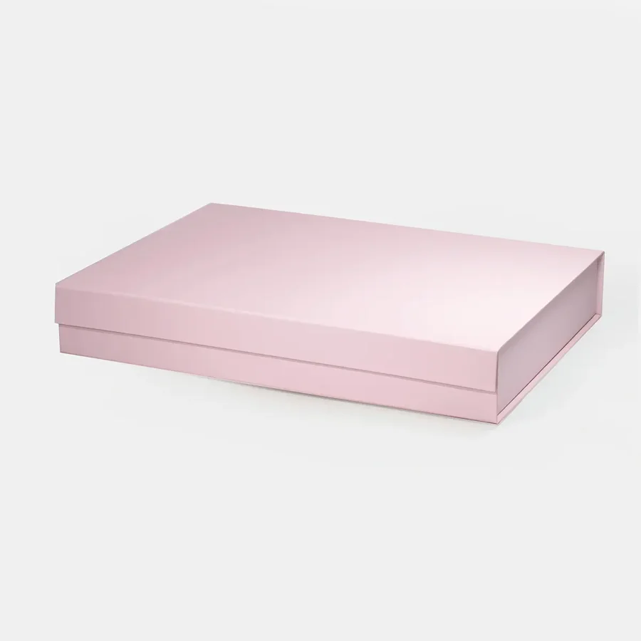 Pudełko magnetyczne A3 różowe płytkie 440x320x70 mm zewnętrzne