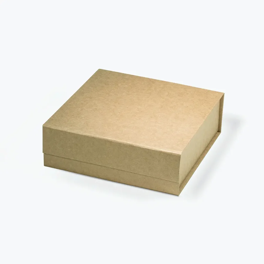 Pudełko magnetyczne kraftowe A6 175x175x60 mm, kwadratowe opakowanie