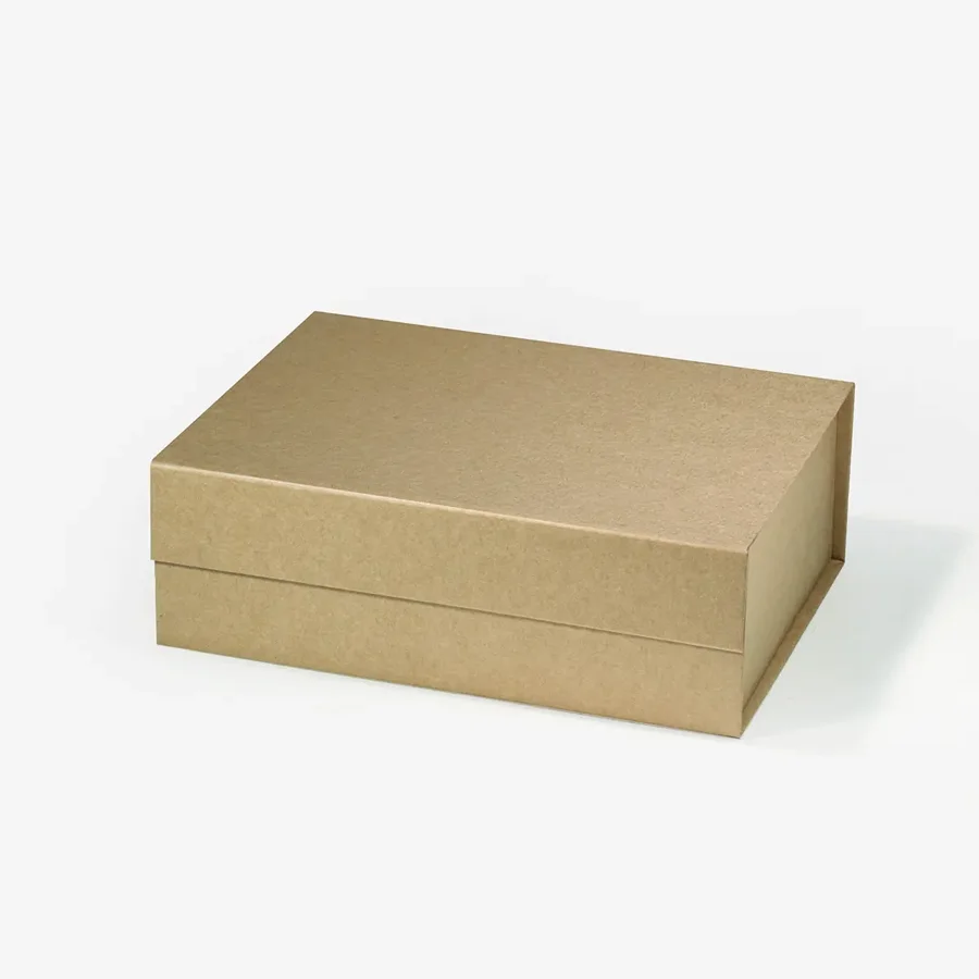 Pudełko magnetyczne kraft 280x210x95 mm ozdobne prezentowe składane