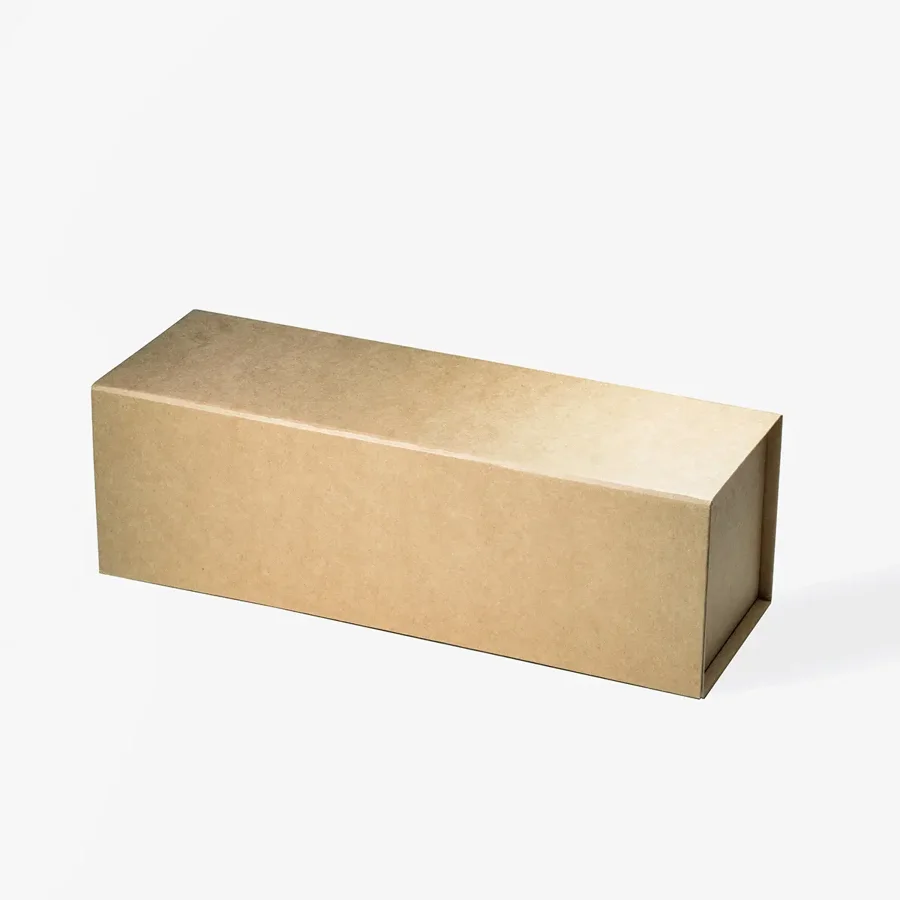 Pudełko Magnetyczne Na Wino Kraft 325x110x105mm (zew) Prezentowe