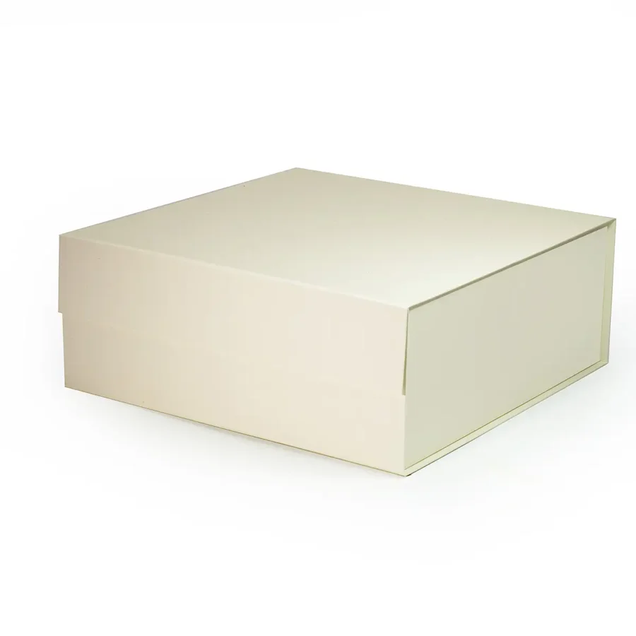 Pudełko Magnetyczne 380x380x150mm(zew) Kość Słoniowa Karton Prezentowy
