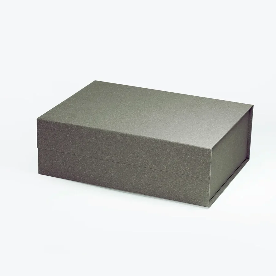 Pudełko Magnetyczne 280x210x95mm M Szare Ozdobne Pudełko Na Prezent