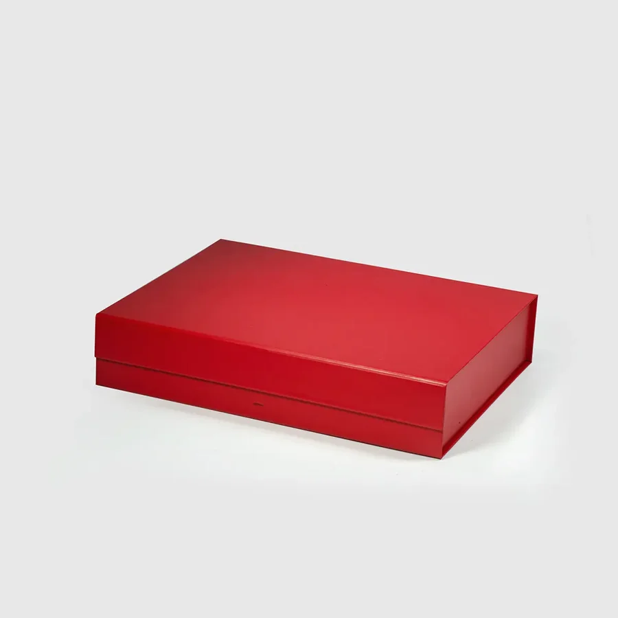 Pudełko Magnetyczne Czerwone 330x255x70mm (zew) A4 Pudełko Na Prezent