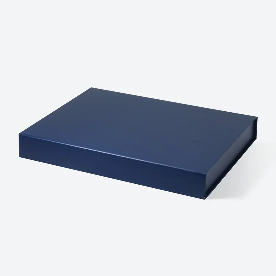 Pudełko Magnetyczne Granatowe 330x255x45mm (zew) A4 Płaskie Pudełko