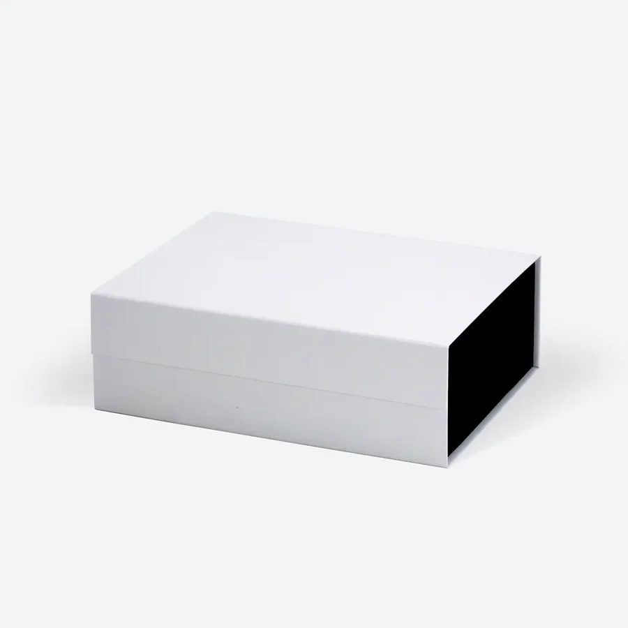 Pudełko Magnetyczne Biało-Czarne 330x255x115mm (zew) A4 Prezentowe