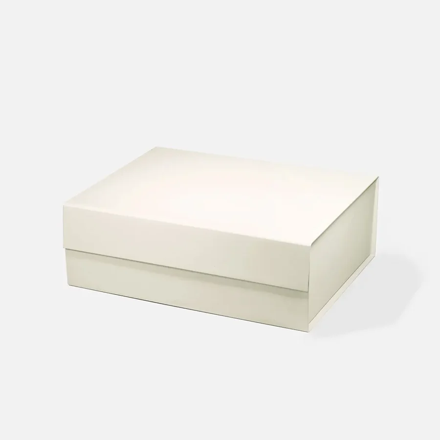Pudełko Magnetyczne 330x255x115mm A4 Kość Słoniowa Karton Prezentowy