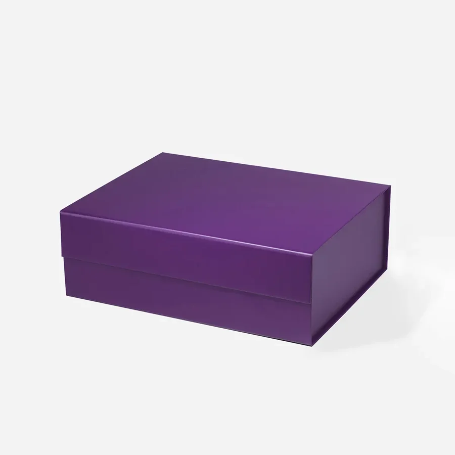 Pudełko Magnetyczne Ciemny Fiolet 330x255x115mm (zew) A4 Na Prezent