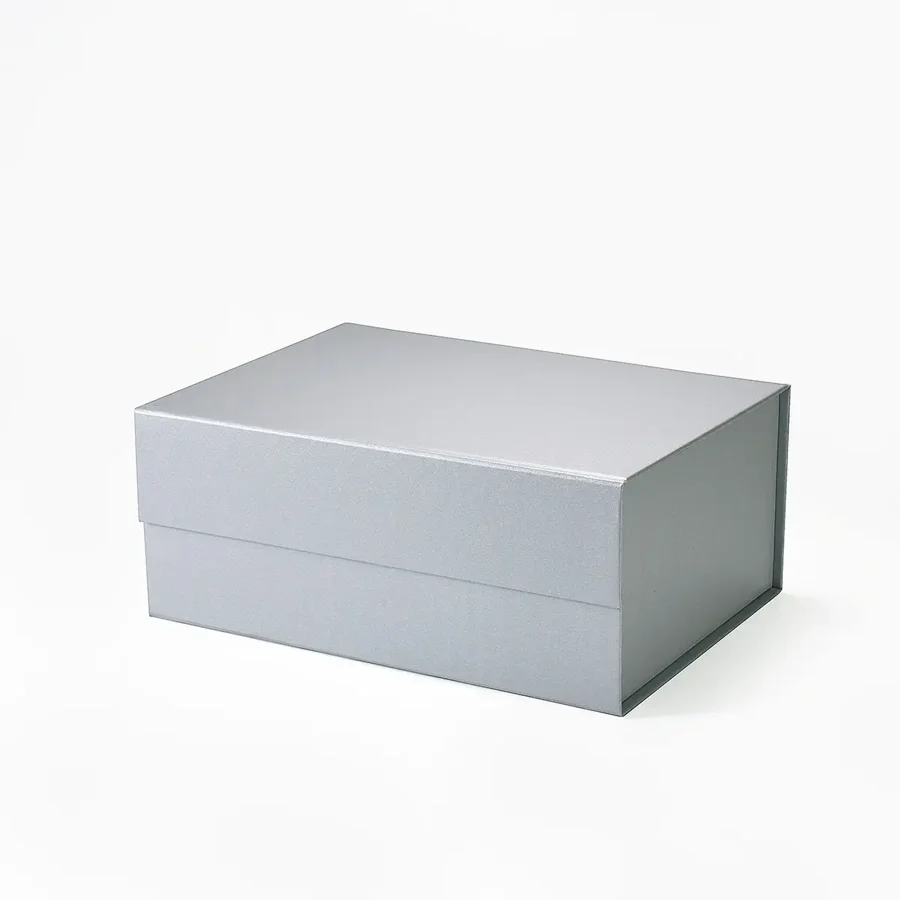 Pudełko Magnetyczne Perłowy Srebrny 235x170x100mm (zew)A5 Ozdobne