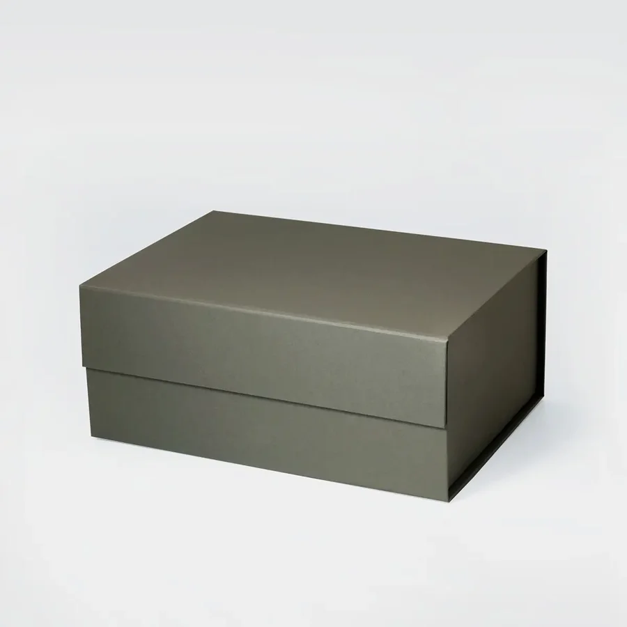 Pudełko magnetyczne A5 głębokie grafitowe 235x170x101 mm prezentowe