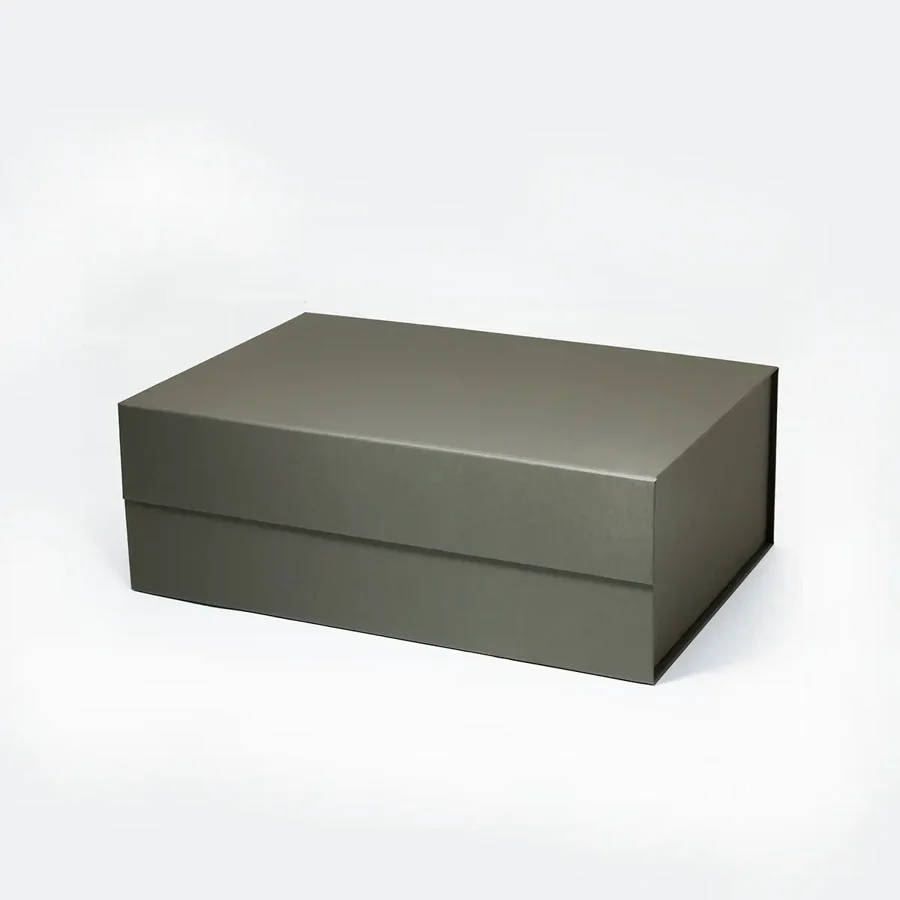 Pudełko magnetyczne A4 deep grafitowe 330x255x115 mm prezentowe