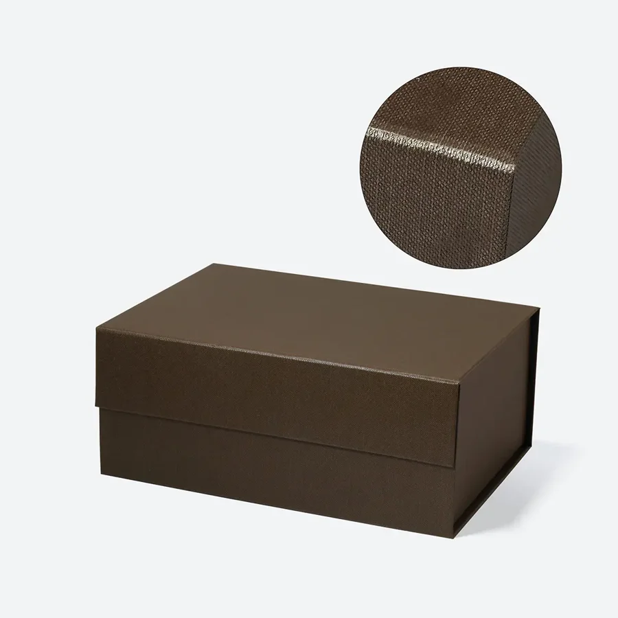 Pudełko magnetyczne A5 deep brązowe 235x170x101 mm prezentowe premium