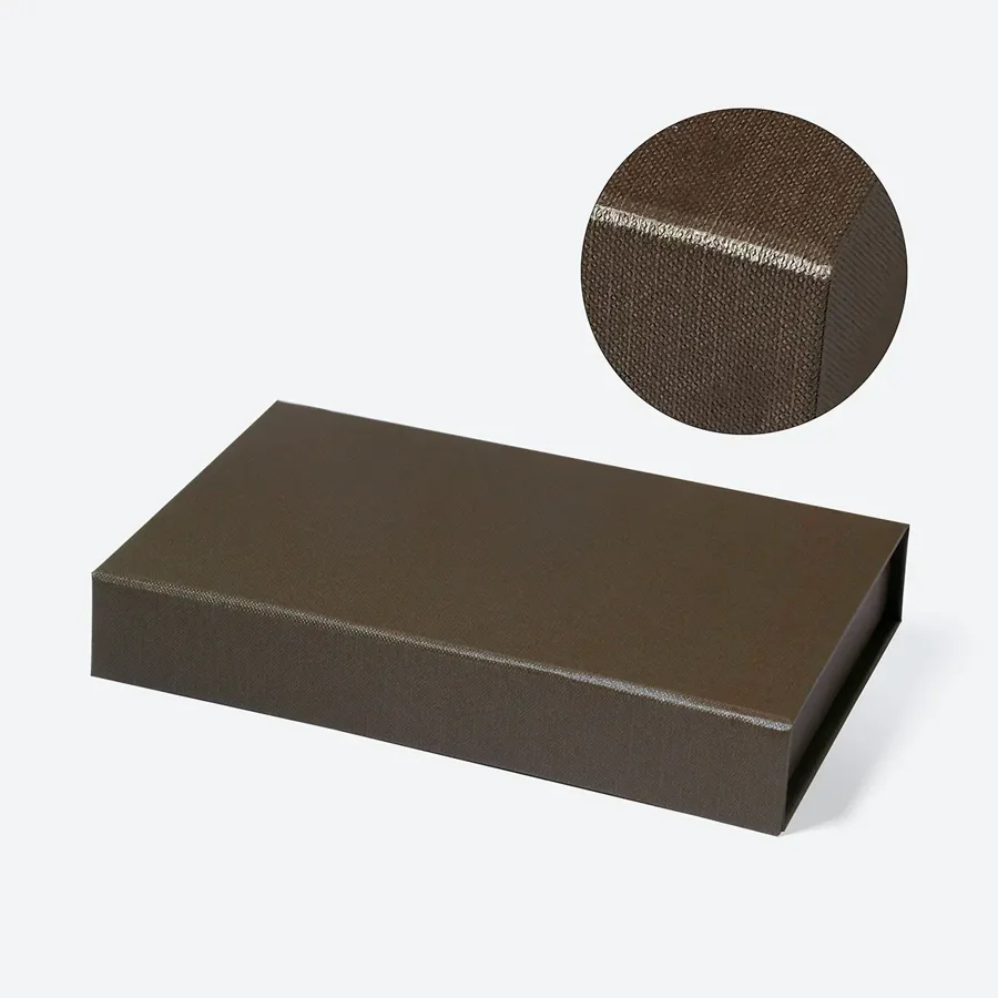 Pudełko magnetyczne B6 shallow brązowe Oxford 203x127x35 mm prezentowe