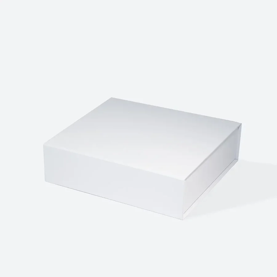 Pudełko Magnetyczne Białe 250x250x60mm Ozdobne Na Prezent