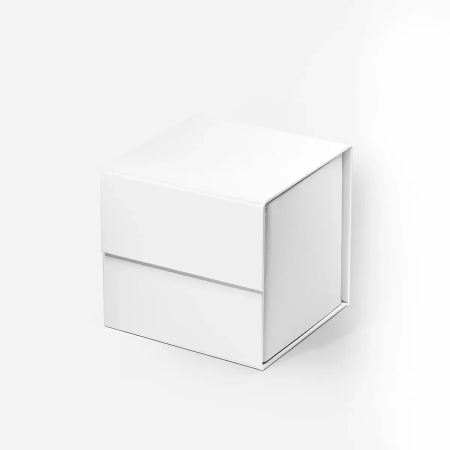 Pudełko magnetyczne prezentowe premium kostka B7 białe 152x152x152 mm