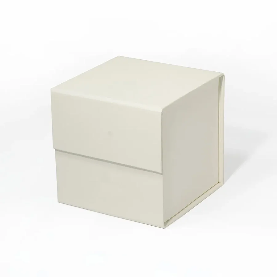 Pudełko Magnetyczne 120x120x120mm zew Kość Słoniowa Ozdobne Prezentowe