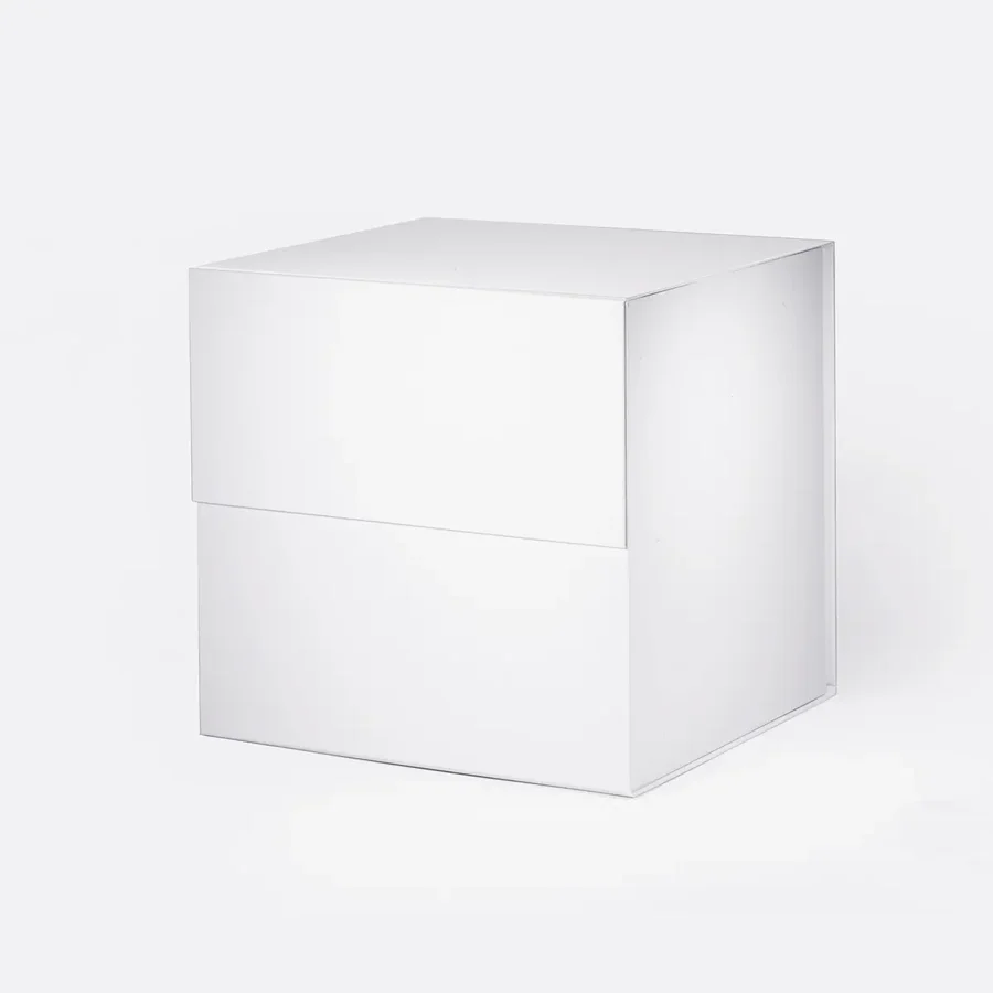 Pudełko Magnetyczne 305x305x305mm Białe Elegancki Karton Prezentowy