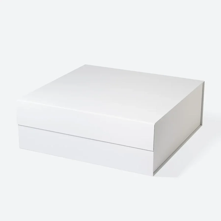 Pudełko Magnetyczne Białe Kwadratowe 350x350x125mm(zew) Prezentowe