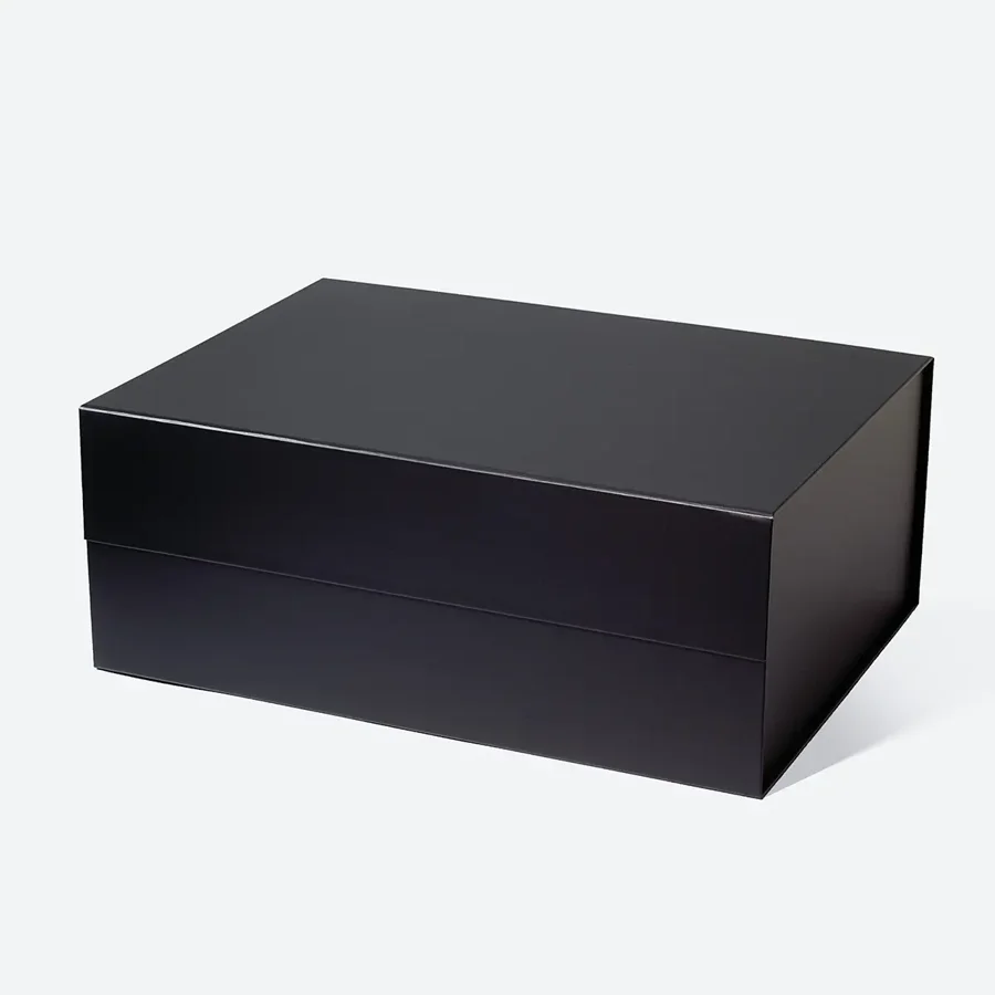 Pudełko Magnetyczne Czarne L 380x280x150mm(zew) Eleganckie Na Prezent