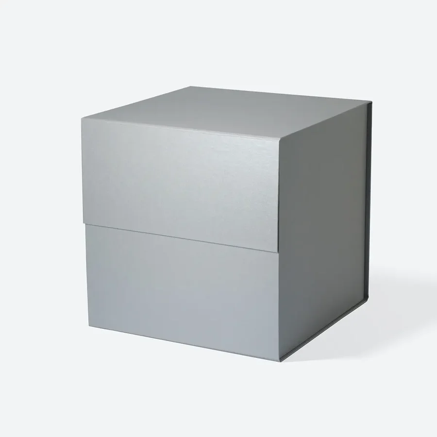 Pudełko Magnetyczne Perłowe Srebrne 280x280x280mm(zew) Ozdobne
