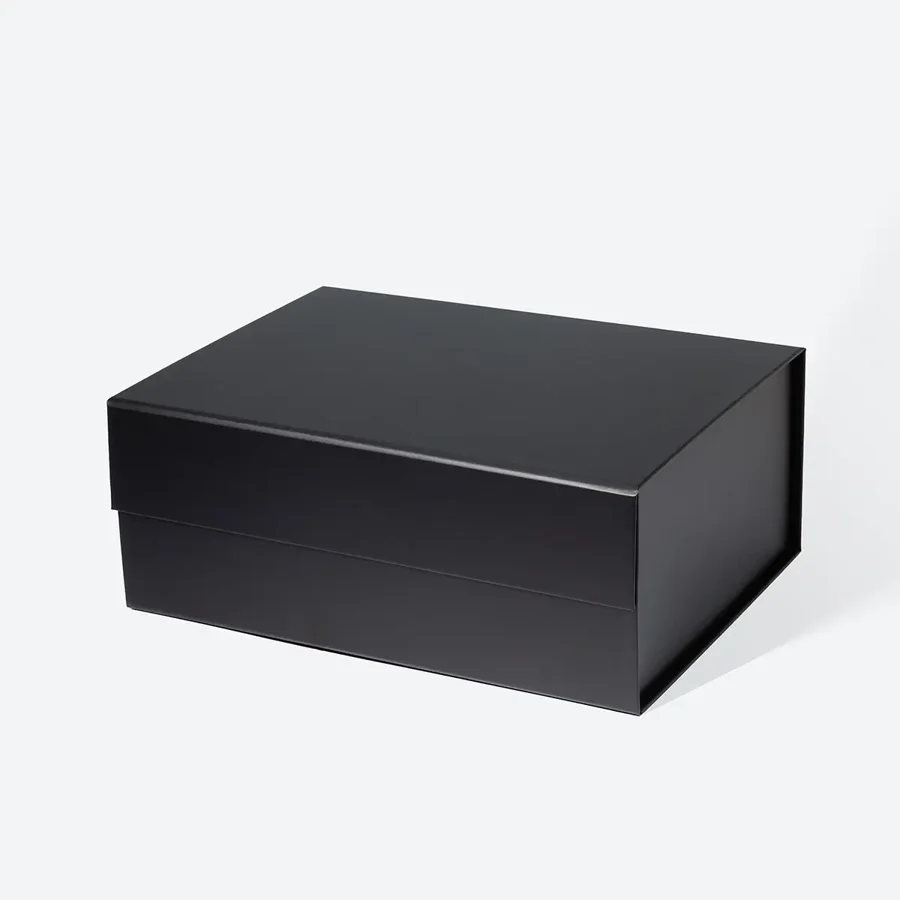 Czarne pudełko magnetyczne C5 255x190x100 mm ozdobne prezentowe