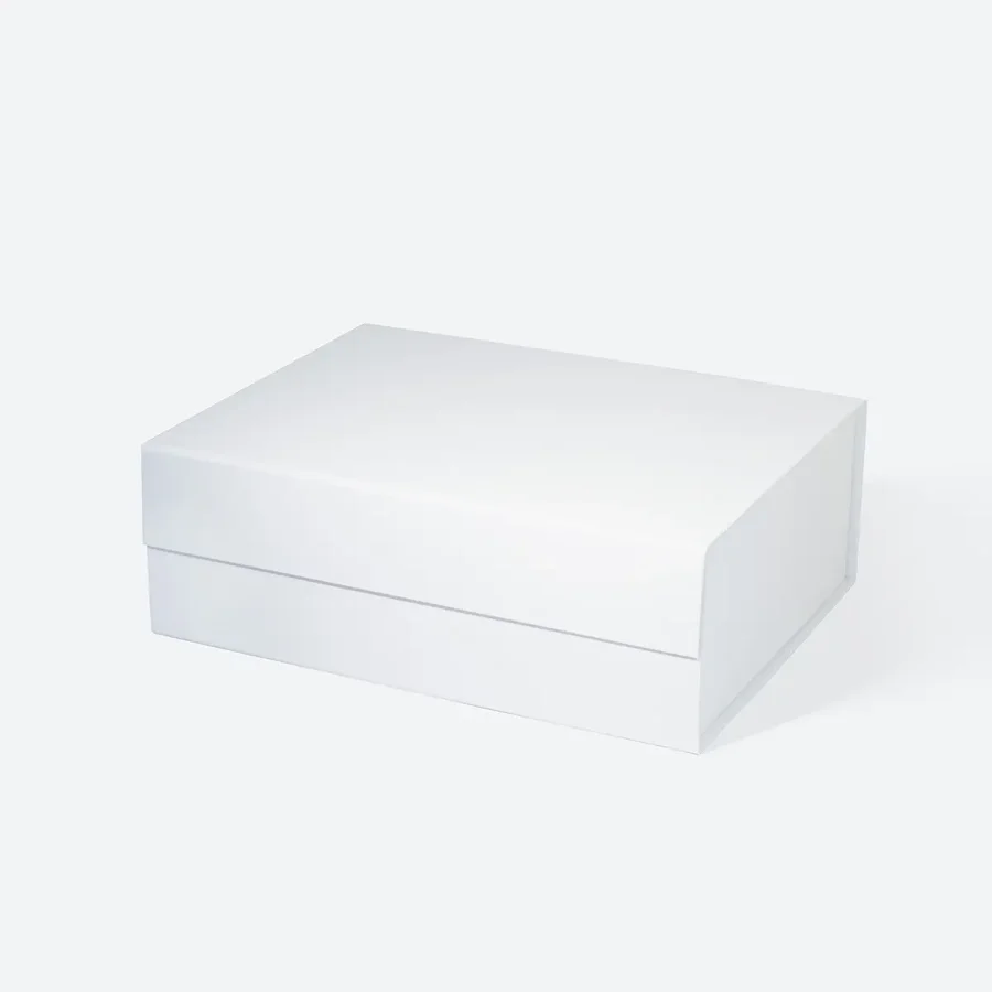 Pudełko Magnetyczne 330x255x115mm Białe Soft Touch A4 Eleganckie