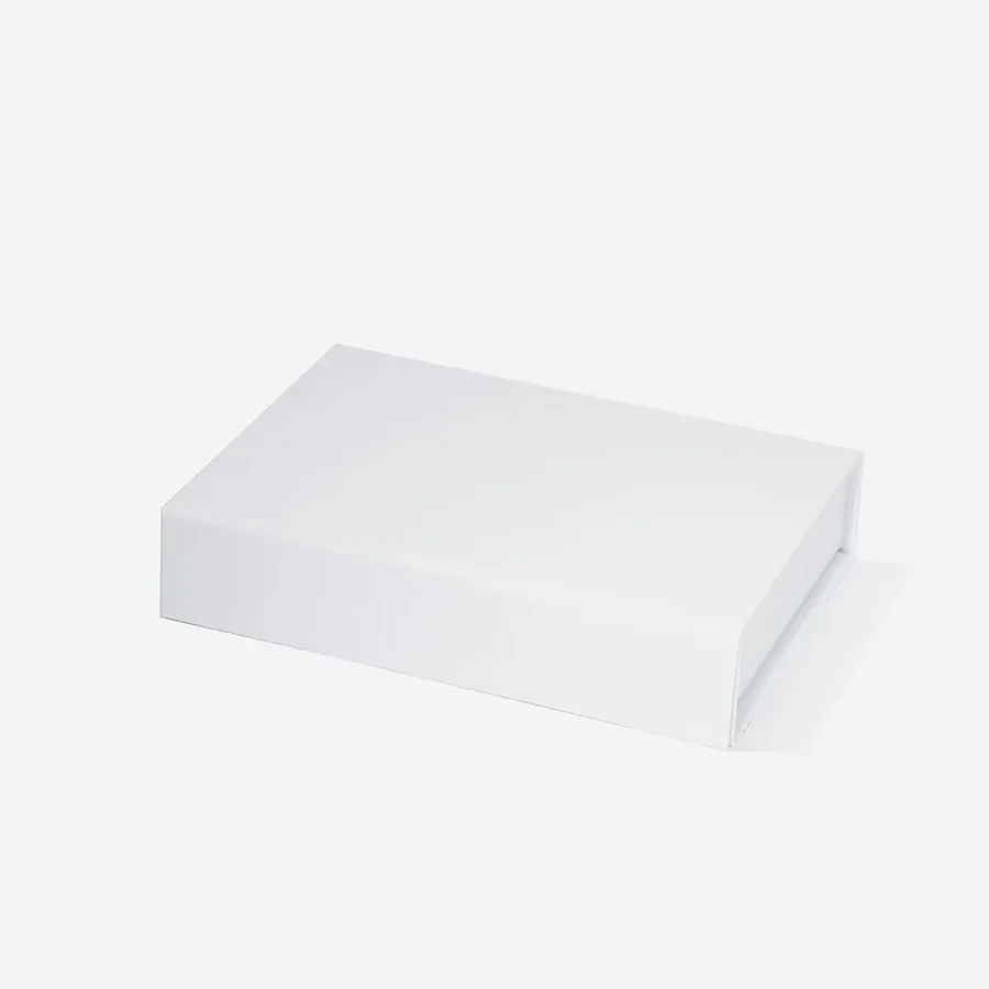 Eleganckie pudełko magnetyczne prezentowe A6 białe 175x125x38 mm