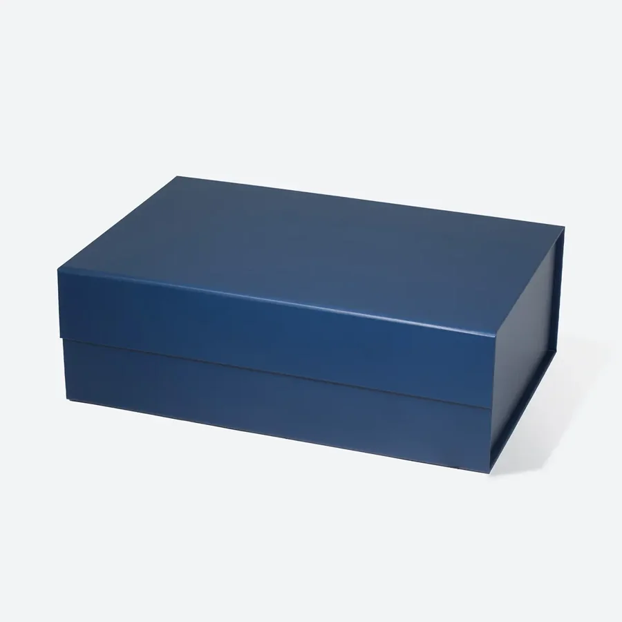 Pudełko magnetyczne prezentowe 305x203x102 mm zewnętrzne granatowe