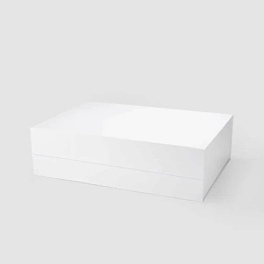 Pudełko magnetyczne białe 50x34x14,5 cm XL prezentowe eleganckie
