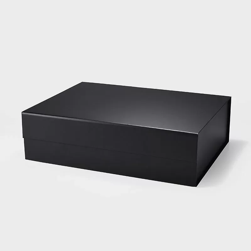 Pudełko magnetyczne czarne L 380x280x110 mm opakowanie prezentowe
