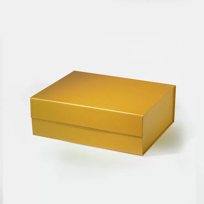Pudełko Magnetyczne Perłowy Żółty 330x255x115mm (zew) A4 Prezentowe