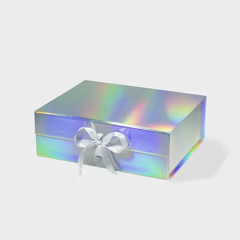 Pudełko Magnetyczne Holograficzne Z Wstążką 330x255x115mm(zew) Ozdobne