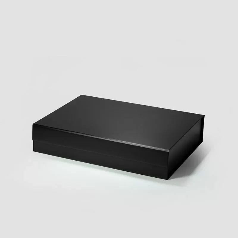 Pudełko Magnetyczne Czarne 330x255x70mm (zew) A4 Opakowanie Na Prezent