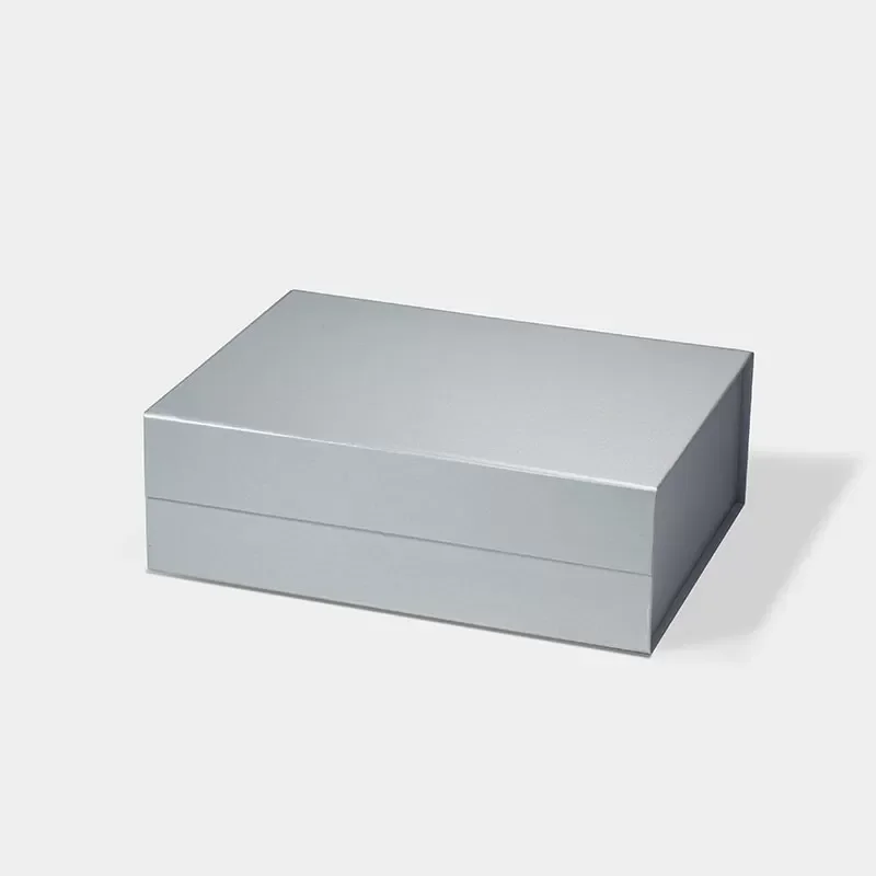 Pudełko Magnetyczne Perłowy Srebrny M 280x210x95mm(zew) Na Prezent