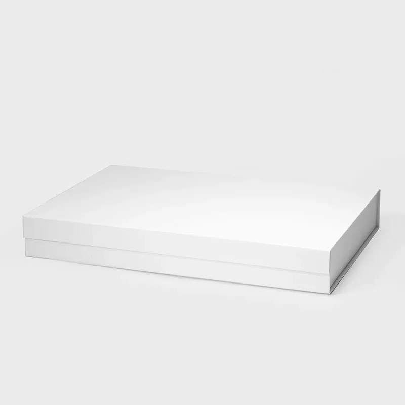 Pudełko magnetyczne 500x340x70 mm białe XL składane prezentowe premium