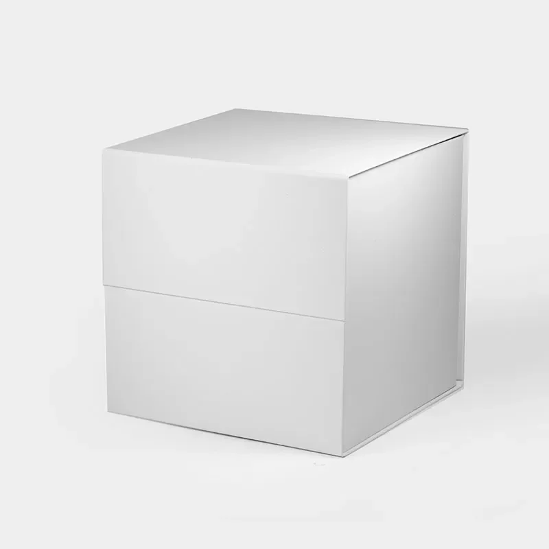 Pudełko magnetyczne prezentowe białe 280 x 280 x 280 mm ozdobne