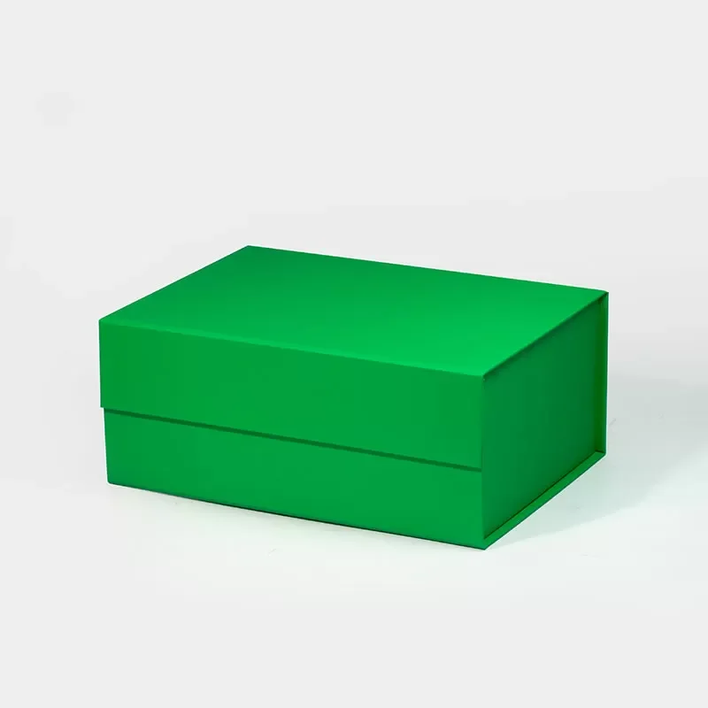 Pudełko magnetyczne A5 zielone 235x170x100 mm na prezent premium