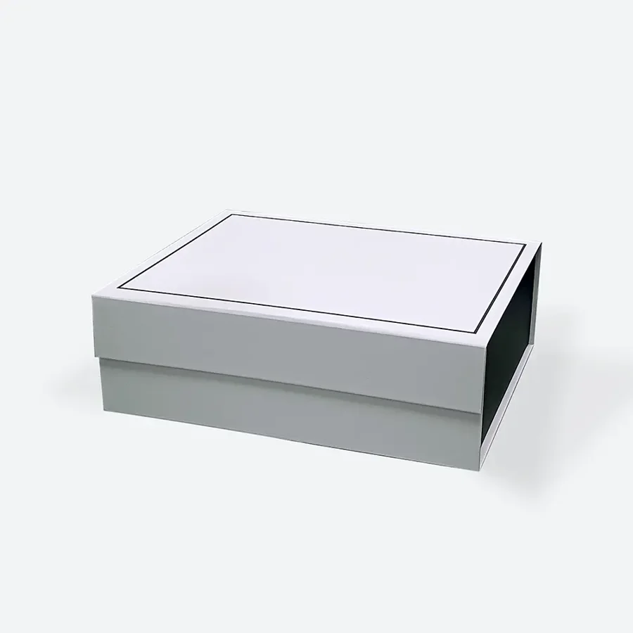 Pudełko Magnetyczne 280x210x95mm(zew) M Biało-Czarne Karton Na Magnes